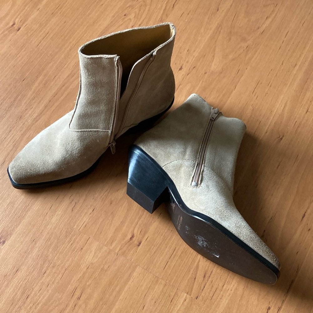 Tan Suede Ankle Boots